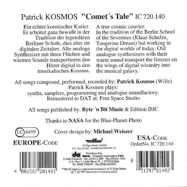 descargar álbum Patrick Kosmos - Comets Tale The Best Of Patrick Kosmos Vol III