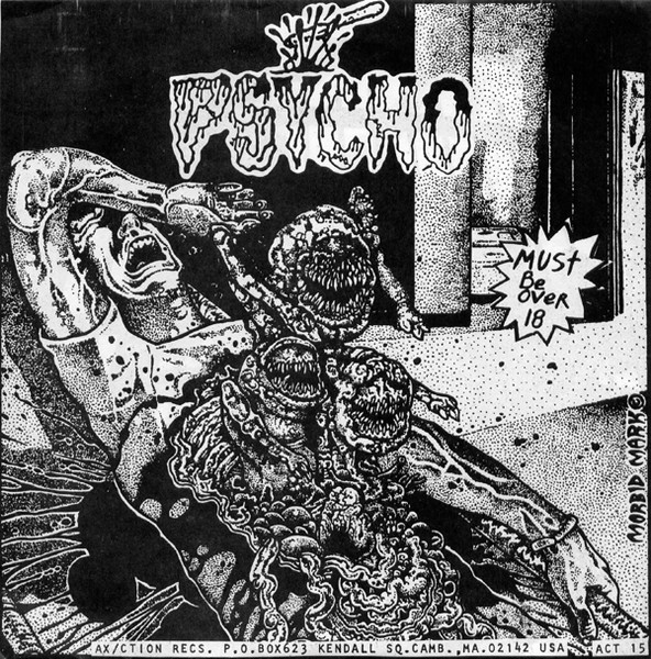 Psycho / Meat Shits – Psycho / Meat Shits (1991, Maroon, Vinyl