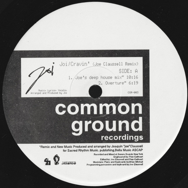 Joi - Cravin' | Common Ground Recordings (CGR-003) - 3