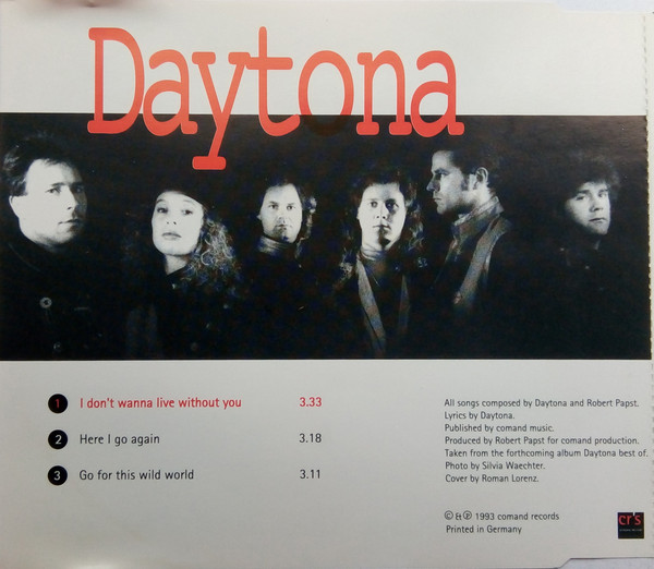 lataa albumi Daytona - I Dont Wanna Live Without You