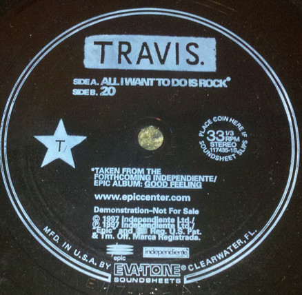 Travis – All I Want To Do Is Rock (1997, Flexi-disc) - Discogs