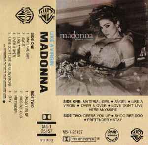 Madonna – Like A Virgin (1984, Cassette) - Discogs