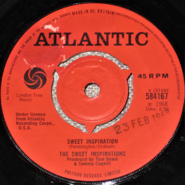 The Sweet Inspirations – Sweet Inspiration / I'm Blue (1968, 3 
