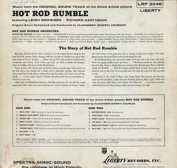 baixar álbum Alexander Courage And Hot Rod Rumble Orchestra - Hot Rod Rumble