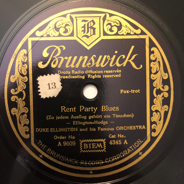 Duke Ellington And His Famous Orchestra - Rent Party Blues / Doin 