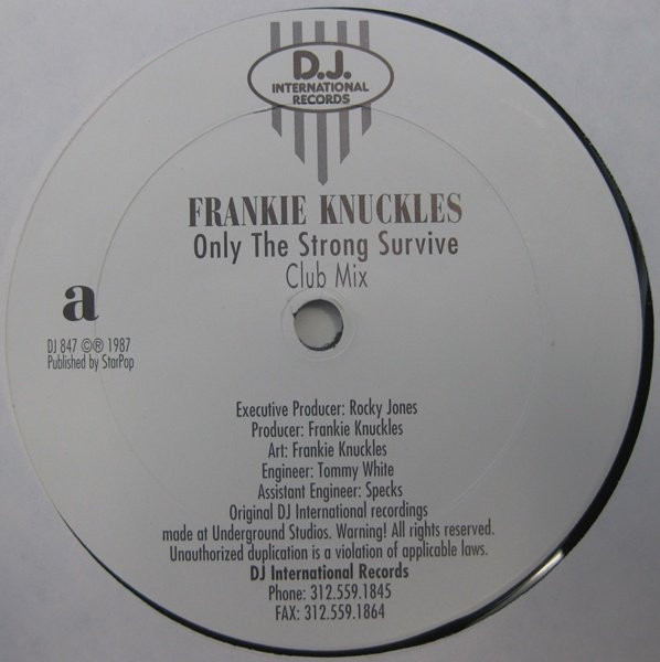 Frankie Knuckles – Only The Strong Survive (1993, Vinyl) - Discogs