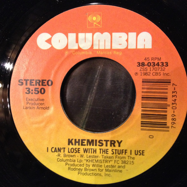 Khemistry – I Can't Lose With The Stuff I Use (1982, Vinyl) - Discogs