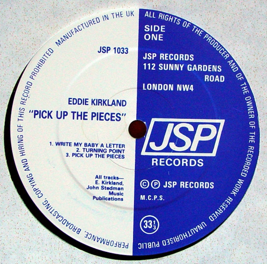 ladda ner album Eddie Kirkland - Pick Up The Pieces