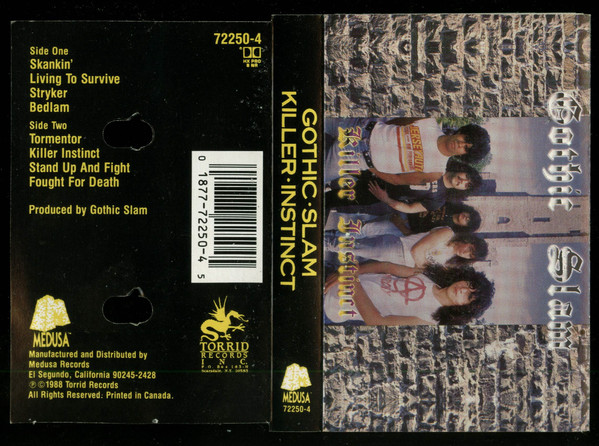Gothic Slam – Killer Instinct (1988, Cassette) - Discogs