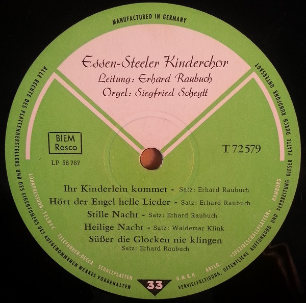 baixar álbum EssenSteeler Kinderchor , Leitung Erhard Raubuch - Weihnachtliche Weisen