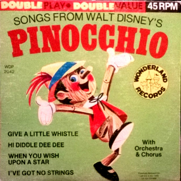 ladda ner album The Sandpiper Chorus And Orchestra, Cliff Edwards, Billy Bletcher - Songs From Walt Disneys Pinocchio