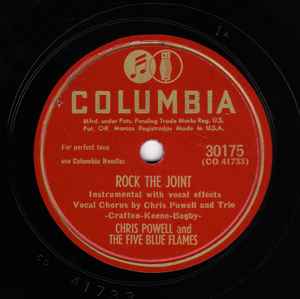 Chris Powell And The Five Blue Flames - Rock The Joint / On The Sunny Side Of The Street album cover