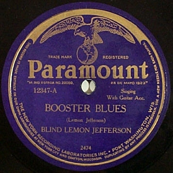 Blind Lemon Jefferson – Booster Blues / Dry Southern Blues (1926