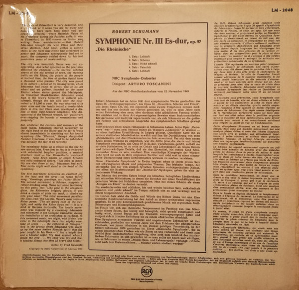 ladda ner album Arturo Toscanini, NBC Symphony Orchestra - Schumann Symphony No 3