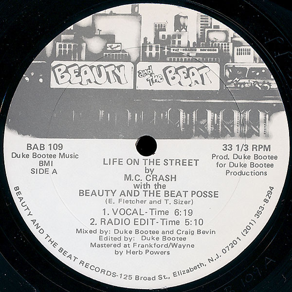 M.C. Crash - Life On The Street | Releases | Discogs