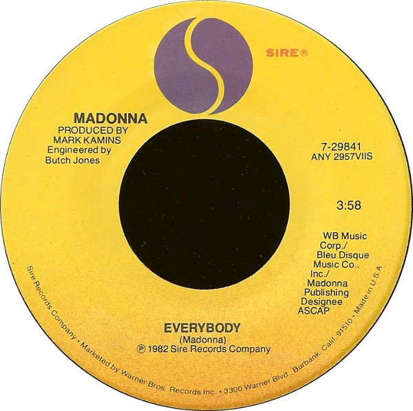 全国どこでも送料無料 マドンナ Everybody メキシコ盤 オリジナル 12
