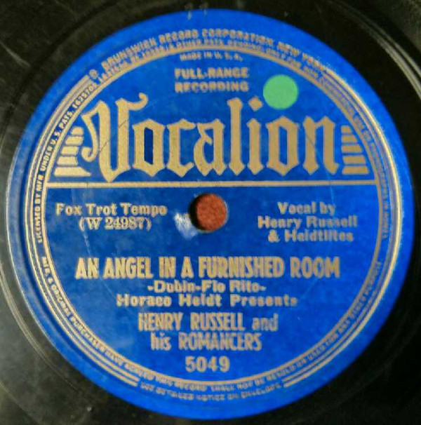 descargar álbum Henry Russell and his Romancers - An Angel In A Furnished Room Blue Orchids