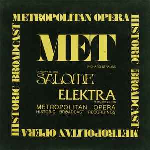 Richard Strauss - Salome / Elektra album cover