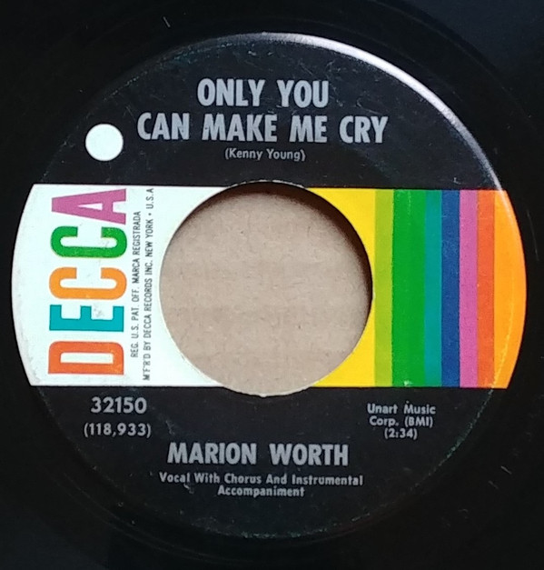 lataa albumi Marion Worth - Only You Can Make Me Cry