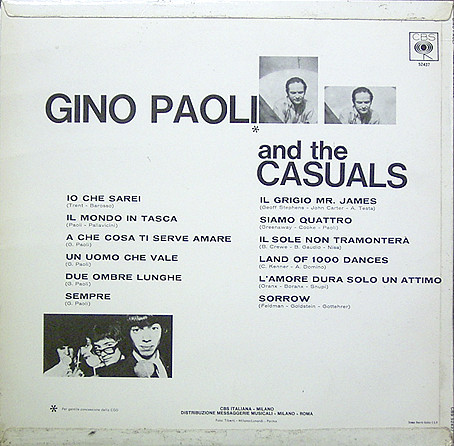 Album herunterladen Gino Paoli And The Casuals - Gino Paoli And The Casuals