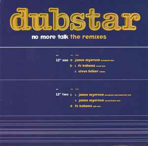Dubstar (2) - No More Talk - The Remixes album cover