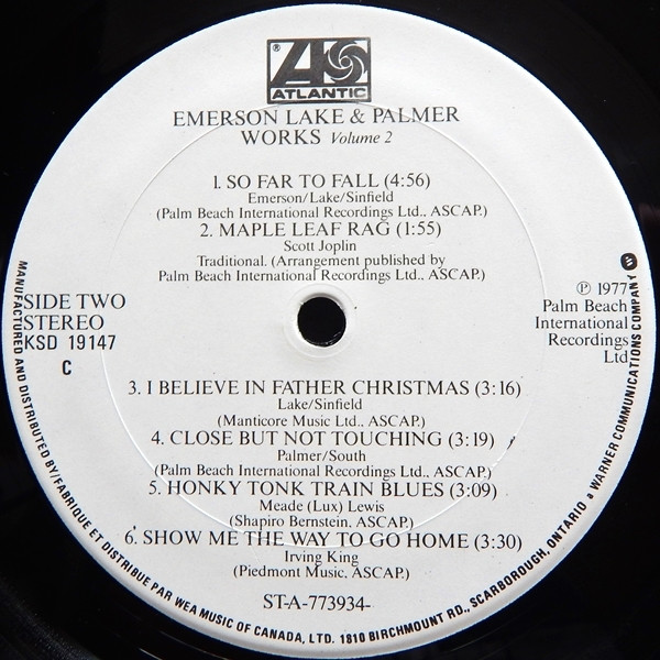 Emerson Lake & Palmer - Works (Volume 2) | Atlantic (KSD 19147) - 4