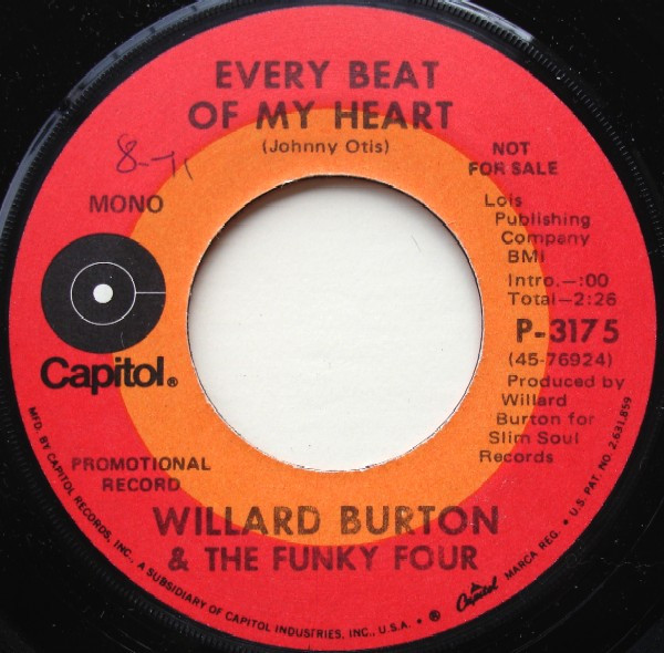 télécharger l'album Willard Burton & The Funky Four - Funky In Here Every Beat Of My Heart