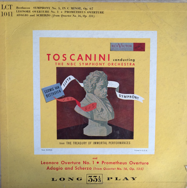 4discs 78RPM/SP Arturo Toscanini Symphony No.5 In C Minor (Beethoven) No.1 - No.8 JD16114 VICTOR 12 /02000