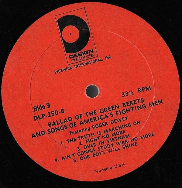 last ned album Roger Dewey - Ballad Of The Green Berets Songs Of Americas Fighting Men