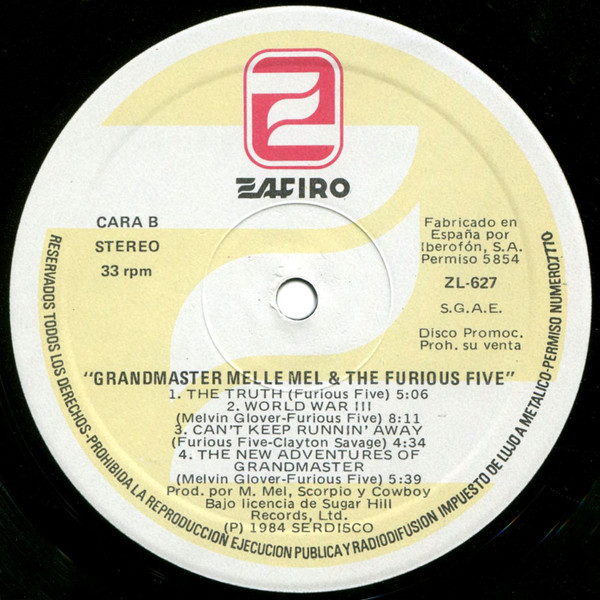 télécharger l'album Grandmaster Melle Mel & The Furious Five - Grandmaster Melle Mel The Furious Five