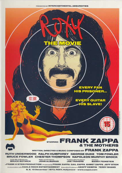 Zappa Mothers Roxy The Movie DVD Discogs