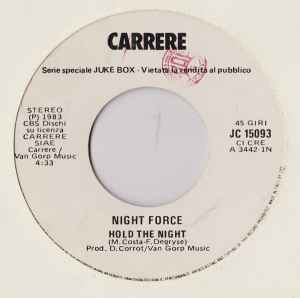 Night Force (3) - Hold The Night / I Need You