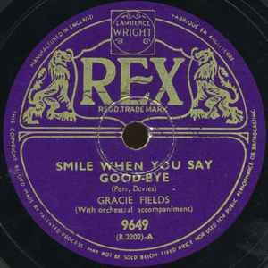 Gracie Fields - Smile When You Say Goodbye / Little Drummer Boy album cover