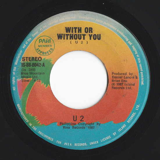 U2 - With Or Without You | Releases | Discogs