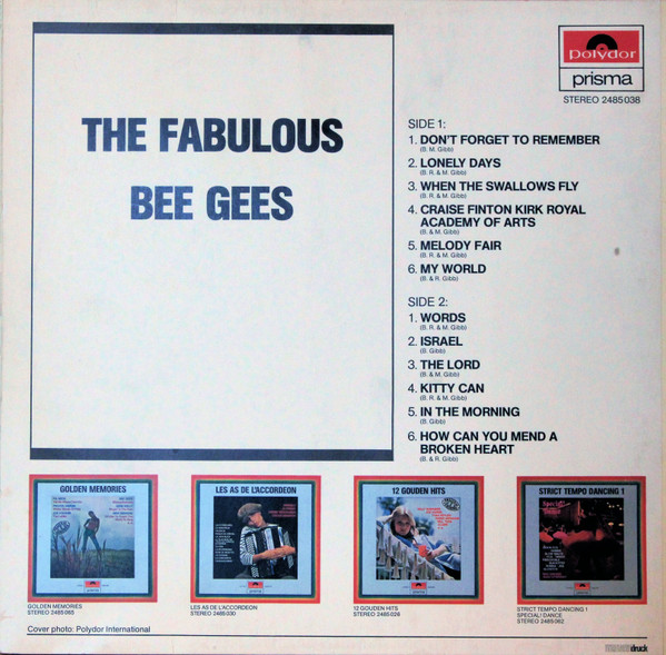 télécharger l'album The Bee Gees - The Fabulous Bee Gees