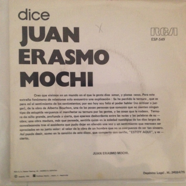 Album herunterladen Various - Dice Juan Erasmo Mochi Dice Alberto Bourbon
