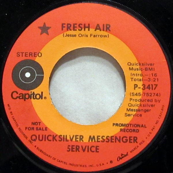 Quicksilver Messenger Service Fresh Air 1970 Vinyl Discogs