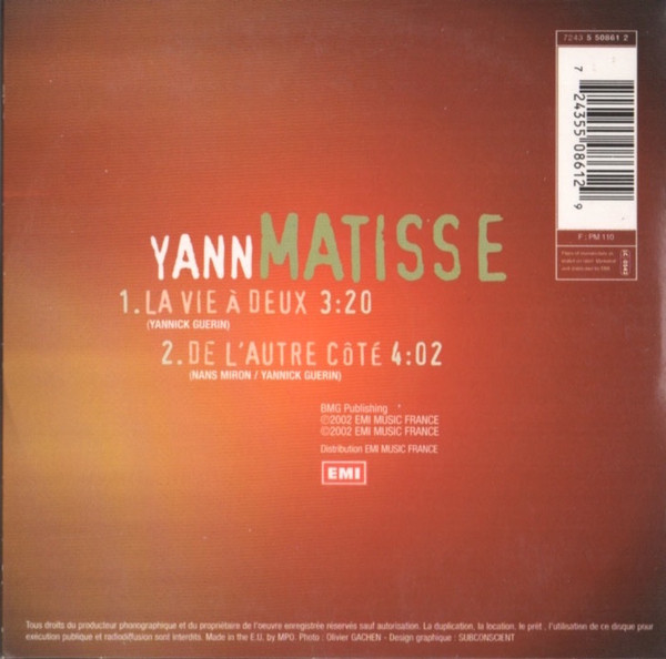 last ned album Yann Matisse - La Vie À Deux