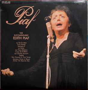 Edith Piaf - The Incomparable Edith Piaf album cover