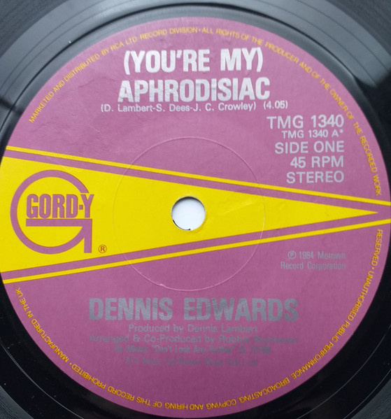 Dennis Edwards You re My Aphrodisiac 1984 Vinyl Discogs