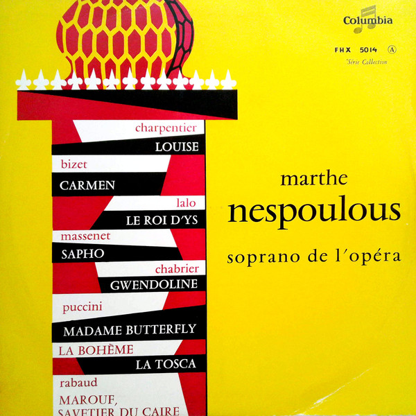 Marthe Nespoulous – Soprano de L'opéra (Vinyl) - Discogs