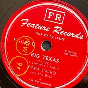 Papa Cairo And His Boys - Big Texas (English) / Big Texas (French) album cover