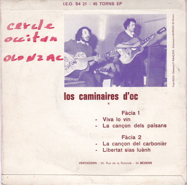 descargar álbum Los Caminaires D'Oc - Viva Lo Vin