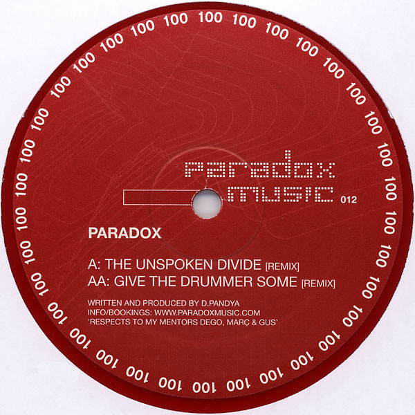 Album herunterladen Paradox - The Unspoken Divide Remix Give The Drummer Some Remix