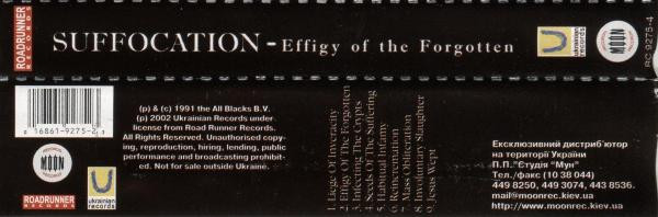 lataa albumi Suffocation - Effigy Of The Forgotten