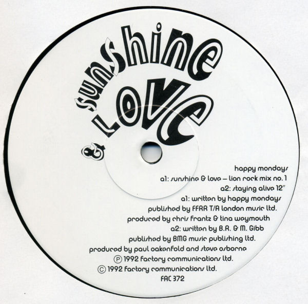 lataa albumi Happy Mondays - Sunshine Love