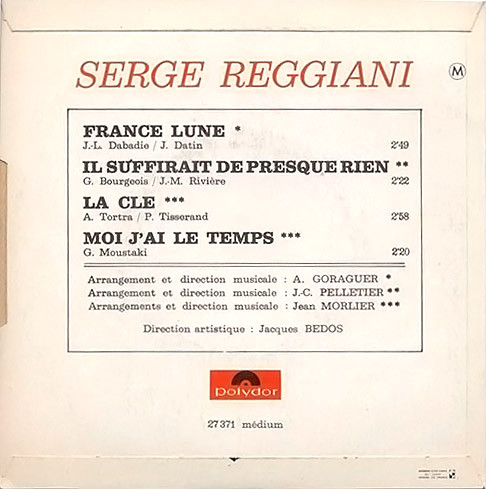 last ned album Serge Reggiani - France Lune