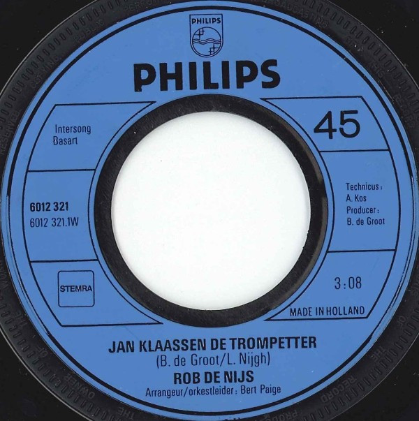 télécharger l'album Rob De Nijs - Jan Klaasen De Trompetter