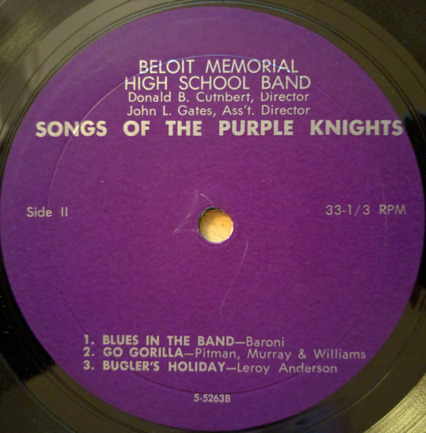 baixar álbum Beloit Memorial High School Band - Songs of The Purple Knights