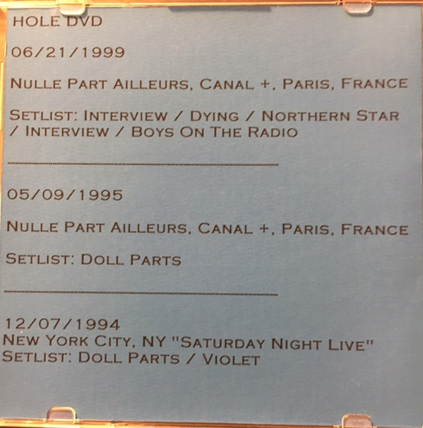 Album herunterladen Hole - Live On Nulle Part Ailleurs SNL